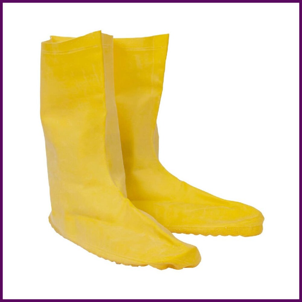 Large Hazmat Boots Natural Rubber Over-Shoe Work Safety Protective